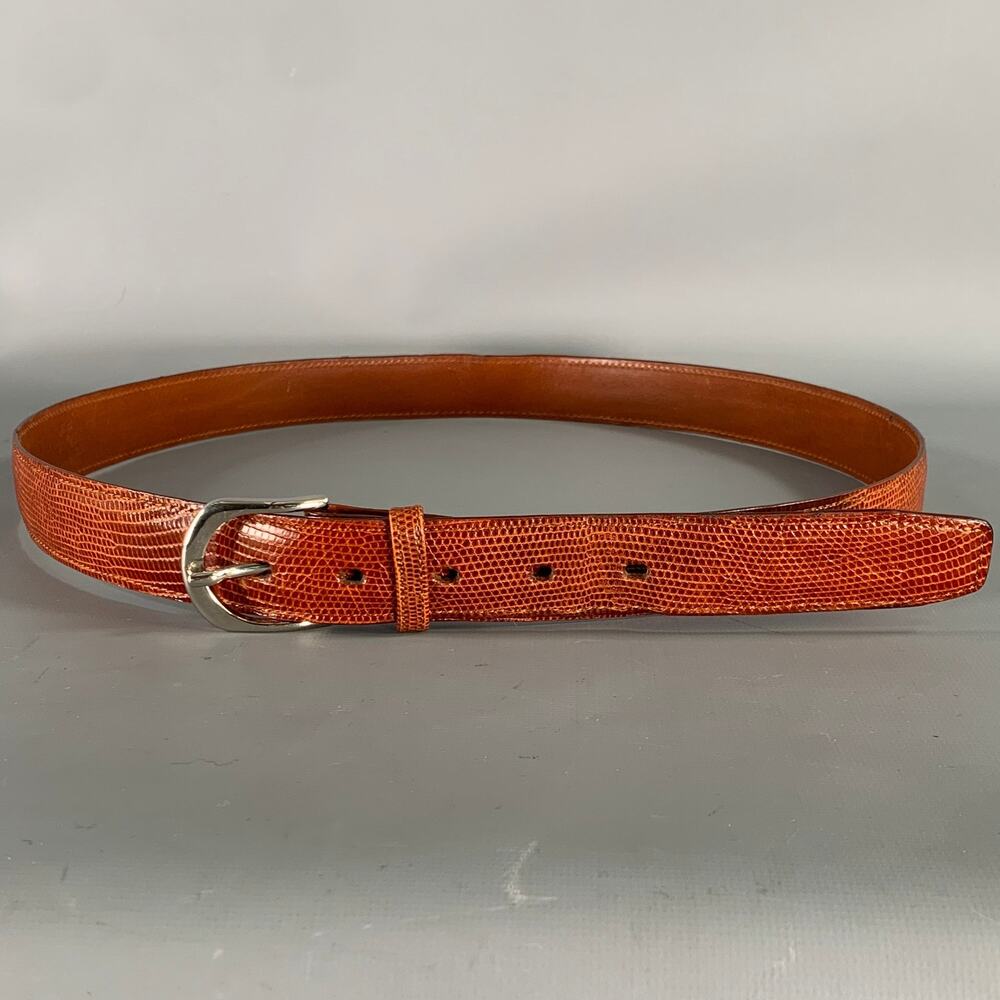 ABAS Size 38 Brown Lizard Belt